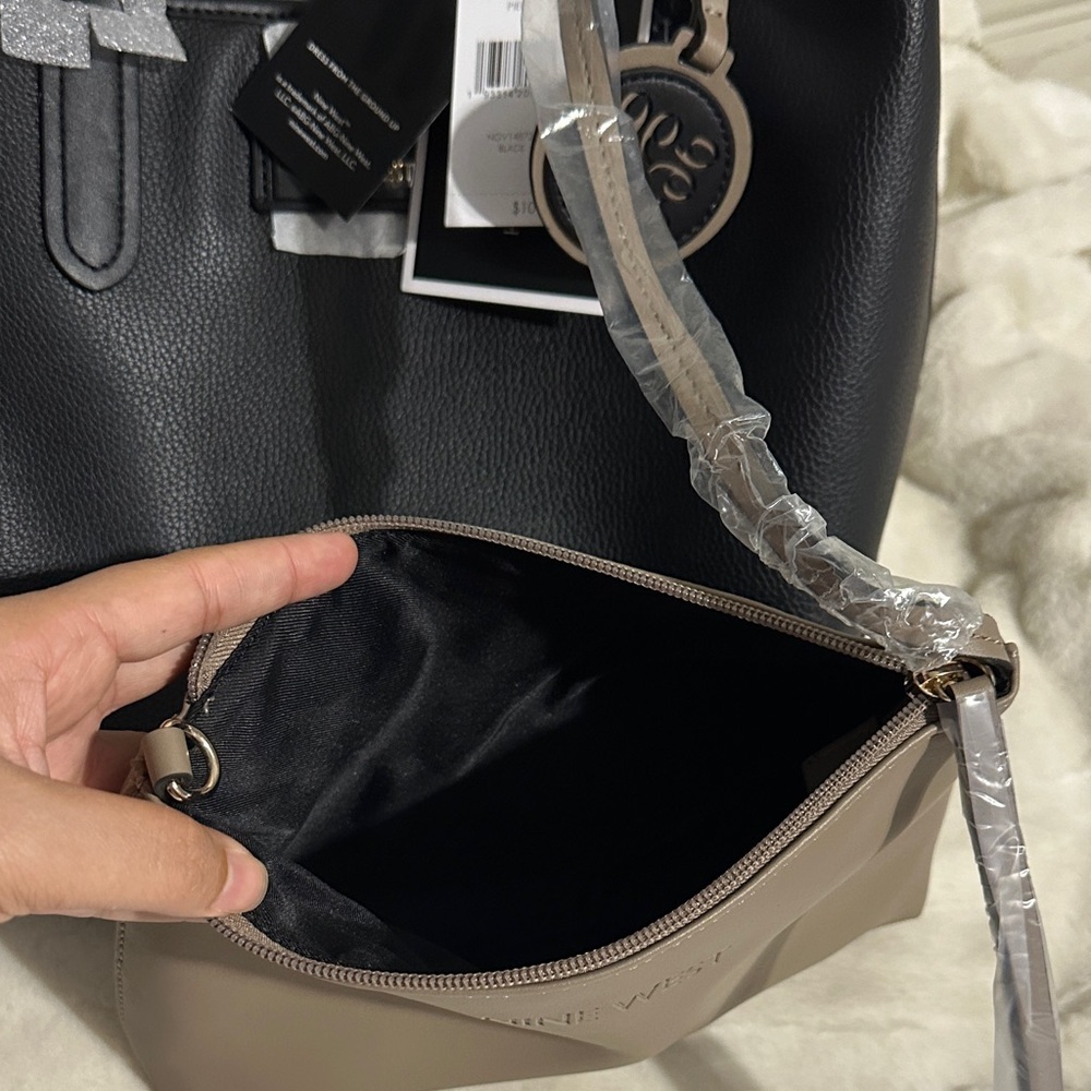 Nine West Black and Brown Tote Bag Set - Picture 7 of 12